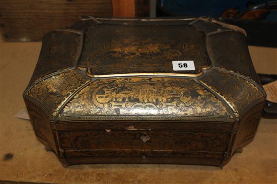 Canton lacquer sewing box